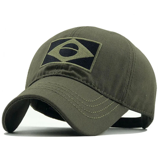 ใหม่หมวกผจญภัยป่ายุทธวิธีหมวกฤดูร้อนบราซิลธง Sun ป้องกัน Snapback หมวกแฟชั่นชาย Casual เบสบอลหมวก Airsoft หมวก