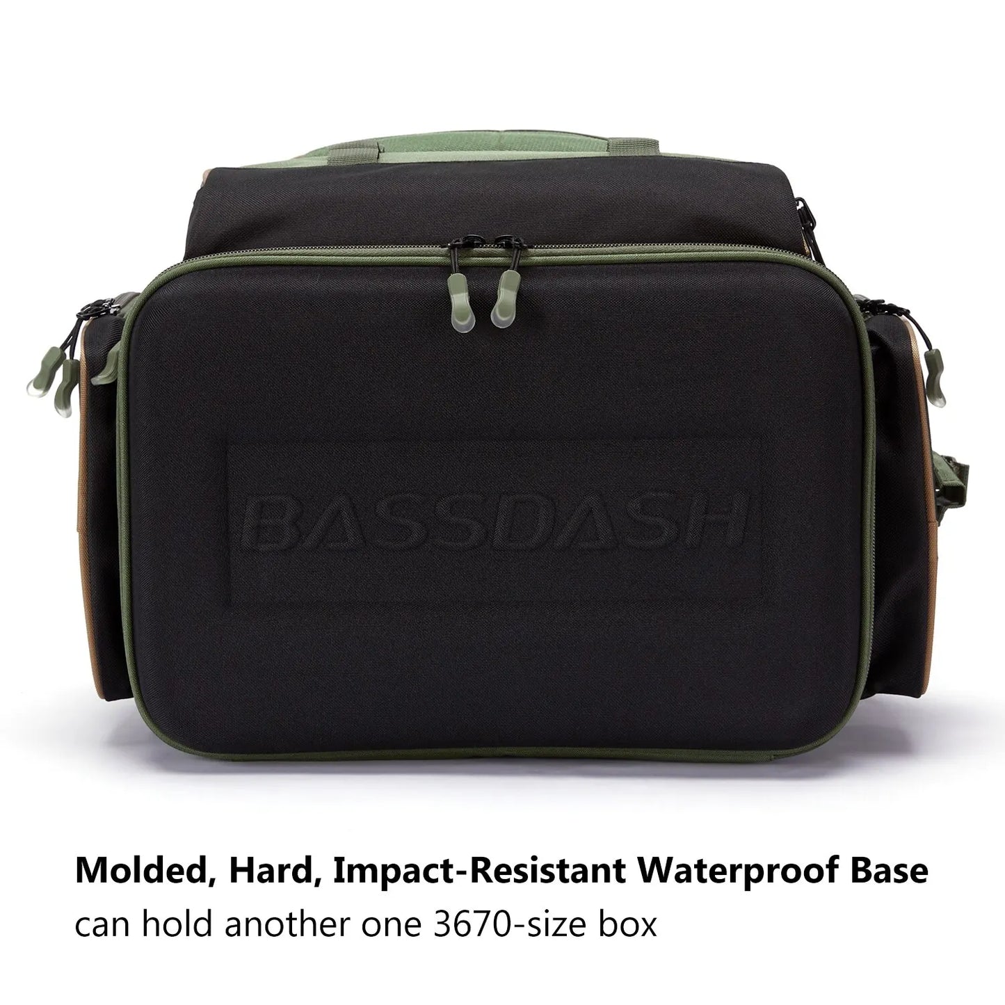 Bassdash กระเป๋าเป้ใส่อุปกรณ์ตกปลาอเนกประสงค์น้ำหนักเบา, กระเป๋าใส่อุปกรณ์ตกปลาน้ำหนักเบาพร้อมที่กันฝน