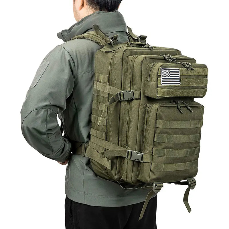 กระเป๋าเป้สะพายหลังยุทธวิธีทหารสำหรับเดินทาง, กระเป๋าเป้สะพายหลังความจุมากกันน้ำผู้ชายกีฬากลางแจ้งกระเป๋าทำงาน50L